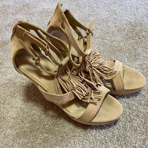 Diva Lounge Wedge Sandal with Tassels